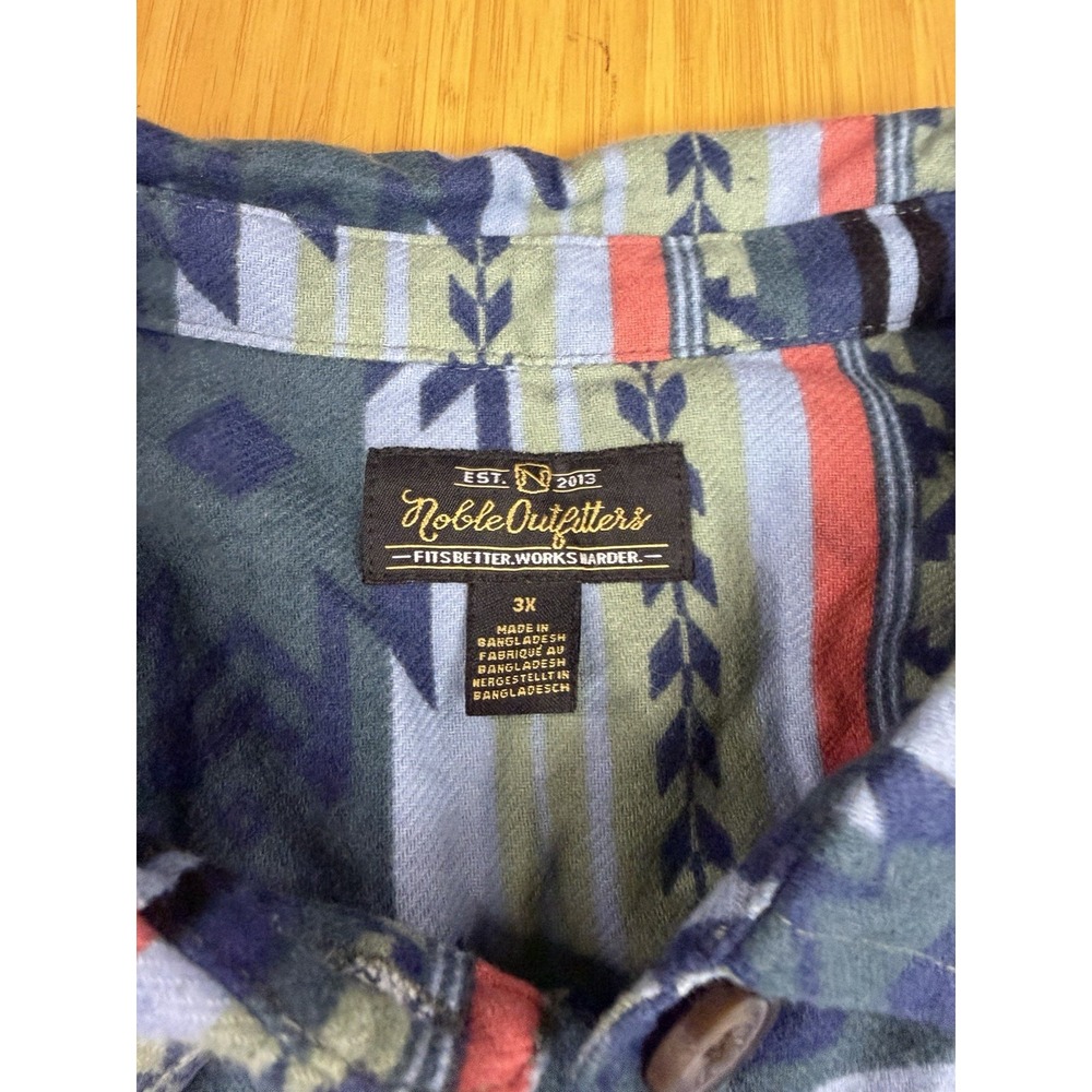 Noble Outfitters Shacket Women 3XL Brawny Aztec Southwest Shirt Jacket Flannel - Picture 6 of 7